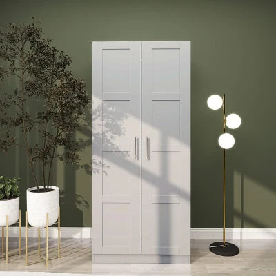 Wardrobe 80W x 53.5D x 180Hcm Grey