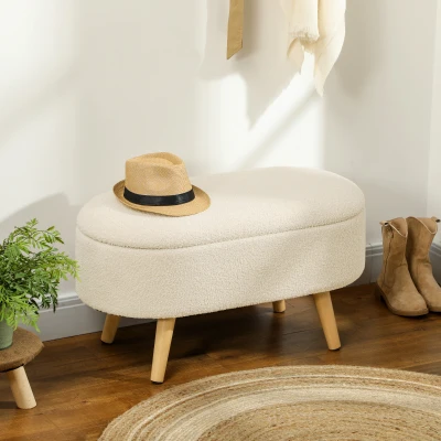 Storage Ottoman 82W x 41D x 45H Cream