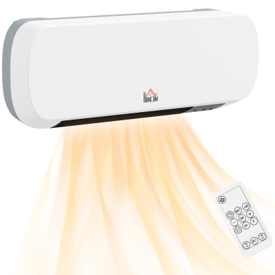 HOMCOM 2000W PTC On-Wall Heater 10-49°C White