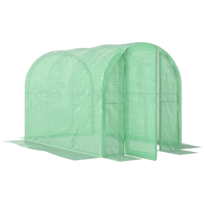 Polytunnel Greenhouse 295L x 195W x 195Hcm Green