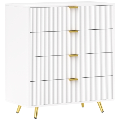 Chest of Drawers 80W x 40D x 90Hcm White