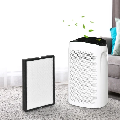 HOMCOM Purificateur Air Ioniseur CADR 210m³/h HEPA