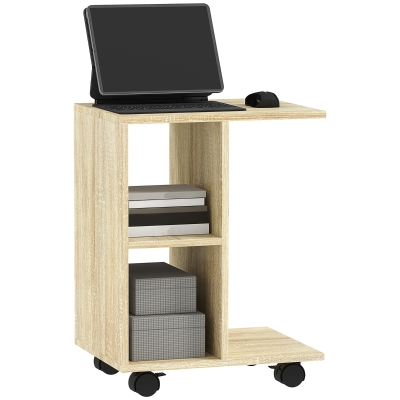 End Side Table 45cmx35cmx58cm Natural wood finish
