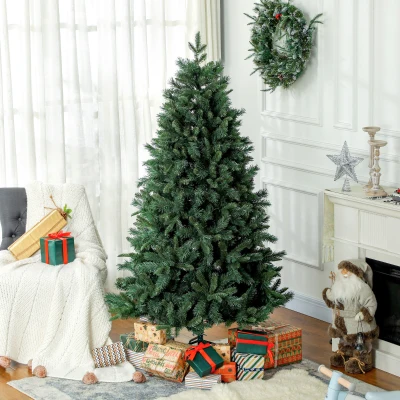 HOMCOM Albero di Natale Artificiale 180cm con 1061 Rami Verde