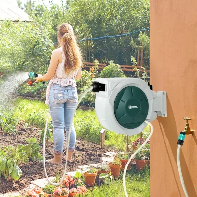 Hose Reel 48L x 20W x 42H cm Light Grey