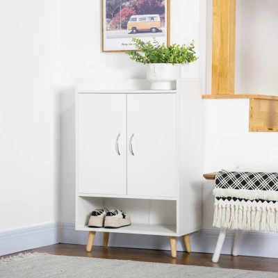 HOMCOM Mobile scarpiera 60cm x 30cm x 92cm Bianco