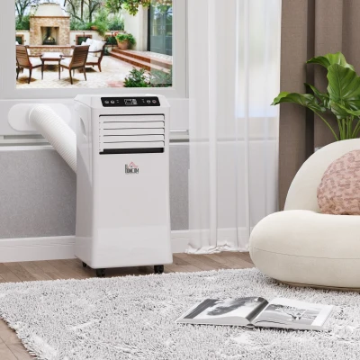 HOMCOM Climatiseur Portable 9.000 BTU, 18 m², Blanc