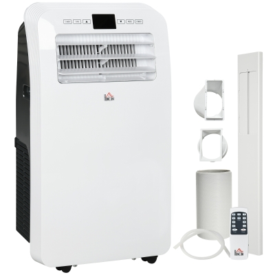 HOMCOM Condizionatore Portatile 3 Modalità e 3 Velocità Bianco