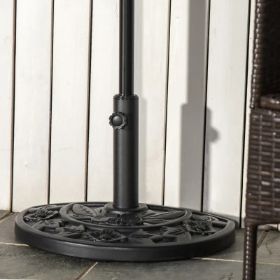 Outsunny Peso per ombrellone 50cm x 32cm x 32cm nero