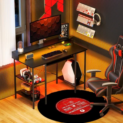 Computer Desk 120W x 55D x 87H cm Black