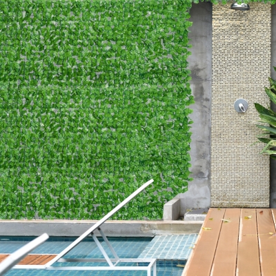 Outsunny Rotolo siepe artificiale 300cm x 100cm Verde