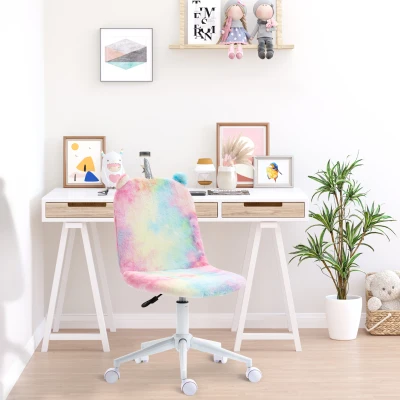 Vinsetto Unicorn Office Chair Mid-Back Swivel Rainbow
