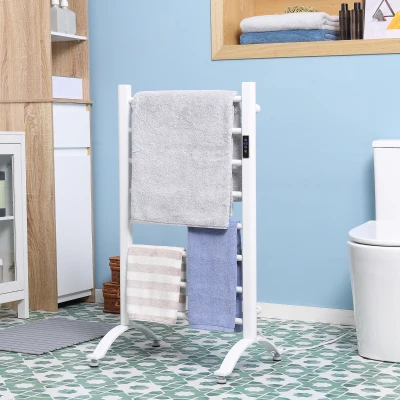 HOMCOM Scaldasalviette Elettrico 8 Barre e Controllo Temperatura