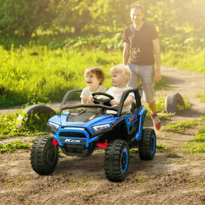 AIYAPLAY Macchina Elettrica Bambini 3-8 Anni con Telecomando Blu