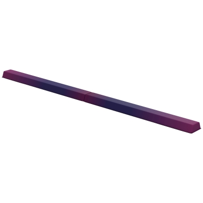 Balance Beam 236L x 15W x 6.5Hcm Blue and Pink