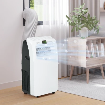 HOMCOM Condizionatore Portatile 3 Modalità e 3 Velocità Bianco