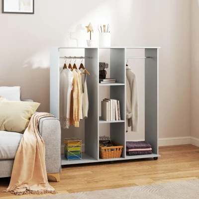 Wardrobe 120cmx40cmx128cm Grey