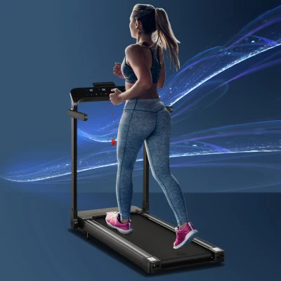 HOMCOM Folding Treadmill 1.85HP 12KM/H for Home Gym