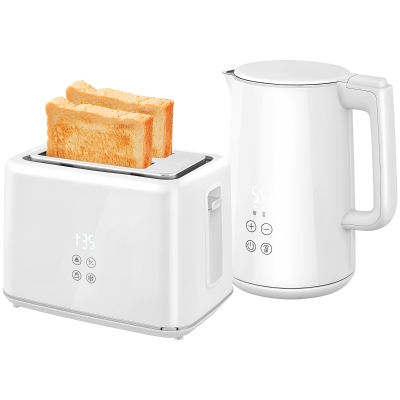 Kettle and Toaster Set 24.2L x 19.5W x 25.1Hcm Cream