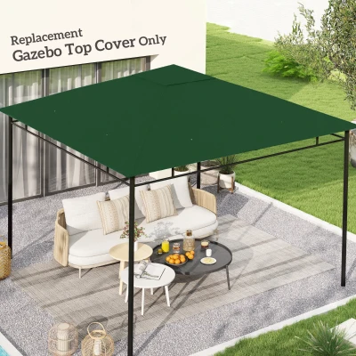 Outsunny Tetto di Ricambio 3x3 m per Gazebo da Giardino Verde