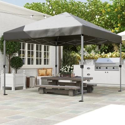 Outsunny Pop-Up Gazebo 3x3m with Accessories Grey