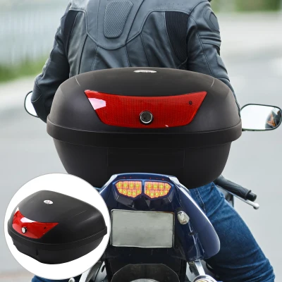 HOMCOM Bauletto per moto 59cm x 43cm x 33cm Nero