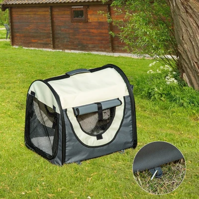 PawHut Trasportino per animali 46cm x 36cm x 41cm Grigio Scuro