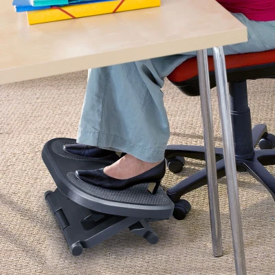Repose-Pied Bureau Ergonomique Réglable Gris