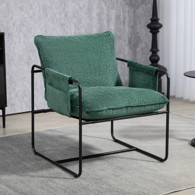 Accent Chair 68W x 76D x 81Hcm Green