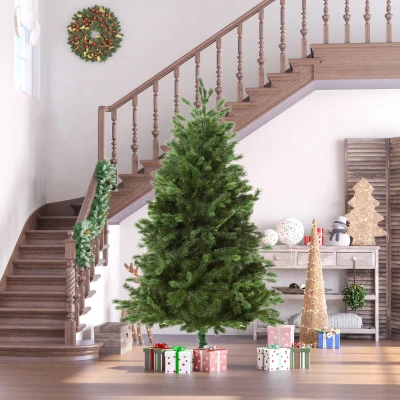 HOMCOM Albero di Natale 90cm x 90cm x 180cm Verde