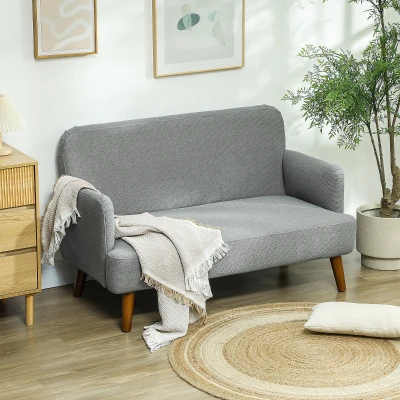 Loveseat 130W x 74D x 79Hcm Grey