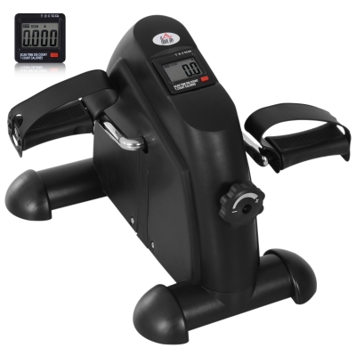 HOMCOM Mini Exercise Bike Portable Pedal Exerciser Black