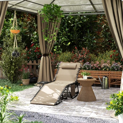 Sun Lounger 60W x 190D x 31H cm Beige