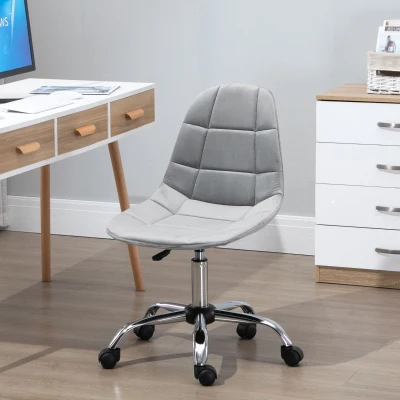 Vinsetto Sedia girevole 59cm x 59cm x 81-91cm Grigio