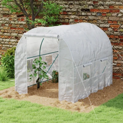 Tunnel Greenhouse 200W x 245D x 198H cm White
