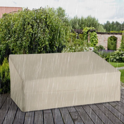 Outsunny 600D Oxford Sofa Cover Waterproof Beige 218x111cm