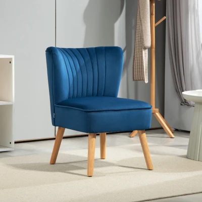 Accent Chair 57cm x 68cm x 76cm Blue
