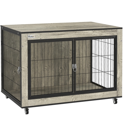 Dog Cage 80W x 56D x 62.5Hcm Grey