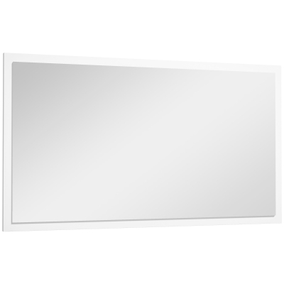 HOMCOM Miroir Rectangulaire 70x40cm Verre Épais Blanc