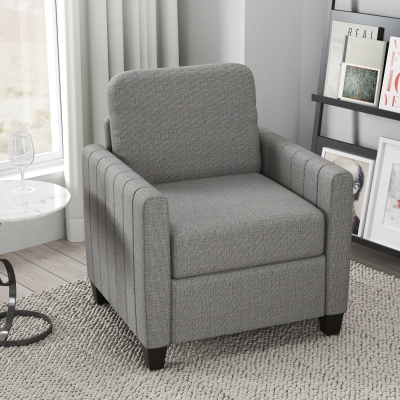 Armchair 78W x 74D x 87Hcm Light Grey