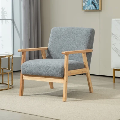 Accent Chair 64cmx70cmx72cm Grey
