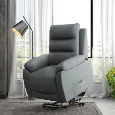 HOMCOM Electric Recliner Chair with Massage Grey