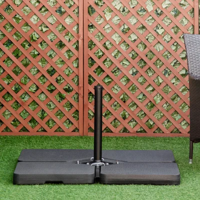Umbrella Weights 100L x 100W x 6.8H cm Black