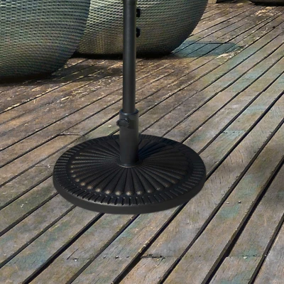 Outsunny Base per ombrellone 48.5cm x 48.5cm x 33cm Bronzo
