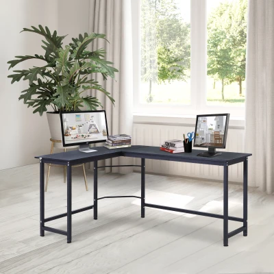 Vinsetto Scrivania angolare 168cm x 120cm x 75cm Nero