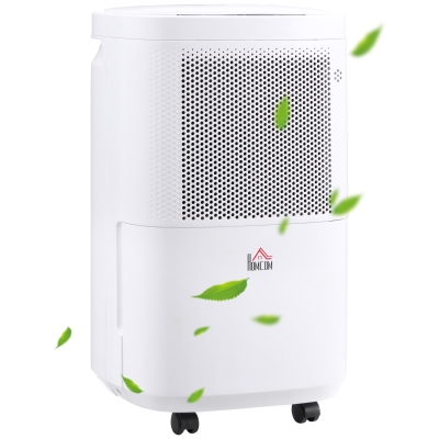HOMCOM 10L/Day Quiet Dehumidifier WiFi Control for Home