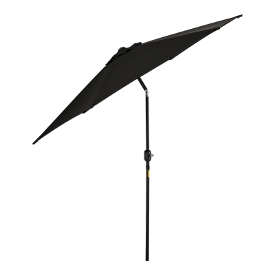 Outsunny Parasol Inclinable Ø2,6m Polyester 180g Aluminium Noir