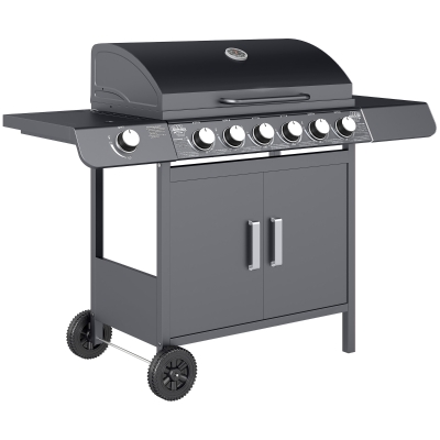 Gas BBQ Grill 135L x 51.5W x 100Hcm Grey