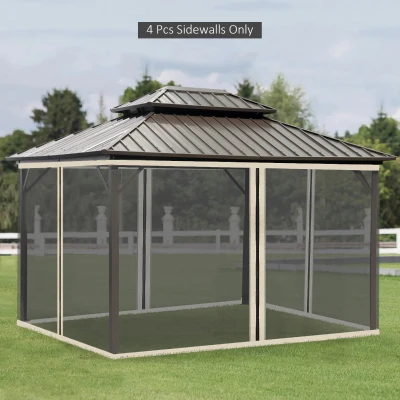 Plasa de Tantari pentru Corturi 335x207cm - Negru/Bej