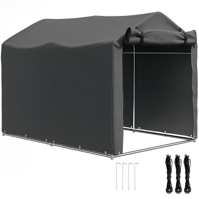 Garden Storage Tent 220W x 157D x 165H cm Dark Grey